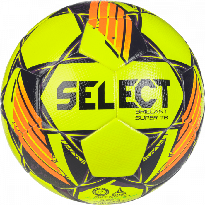 Select - Brillant Super Tb V24 Football - Fluo yellow & orange